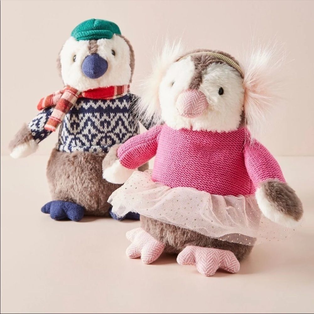 New Anthropologie Mrs. Frost Penguin Stuffed Animal
